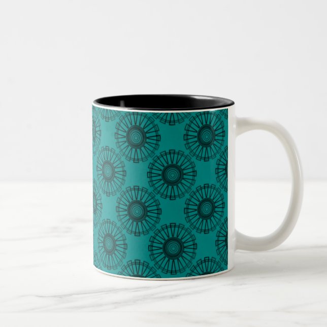 Caneca De Café Em Dois Tons Trendsetter Mug, Teal (Direita)