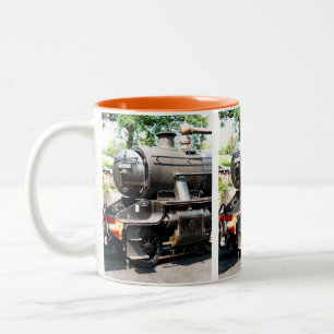 CANECA DE CAFÉ EM DOIS TONS TRENS DO VAPOR
