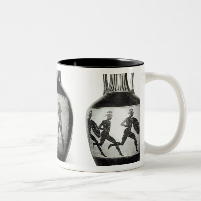 Caneca De Café Em Dois Tons Três amphorae de Panathenaic (Direita)