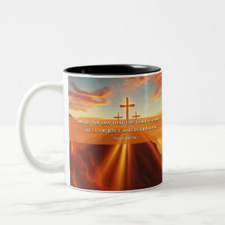 Caneca De Café Em Dois Tons Três Cruzes no Deserto