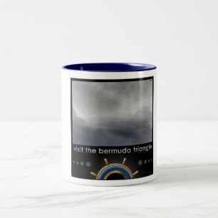 Caneca De Café Em Dois Tons Triângulo das Bermudas