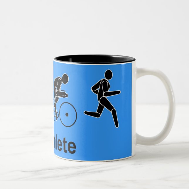 Caneca De Café Em Dois Tons Triathlete Mug (Direita)