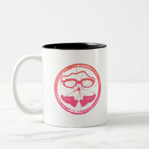 Caneca De Café Em Dois Tons Triathlon legal design