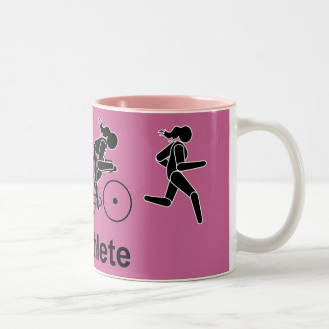Caneca De Café Em Dois Tons Triatleta Mug (Direita)