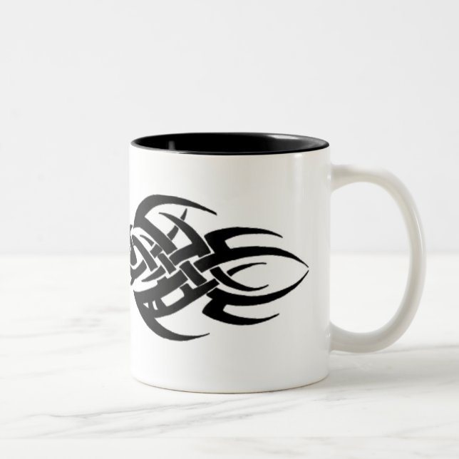 Caneca De Café Em Dois Tons Tribal (Direita)