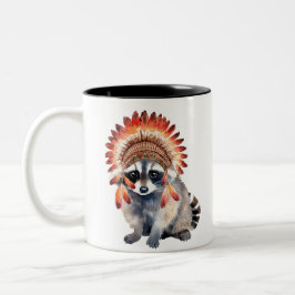 Caneca De Café Em Dois Tons Tribal Bandit