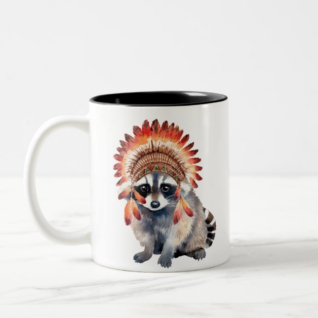 Caneca De Café Em Dois Tons Tribal Bandit (Esquerda)