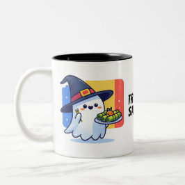 Caneca De Café Em Dois Tons Trick or sarmale - Fantasma da diáspora romena Can