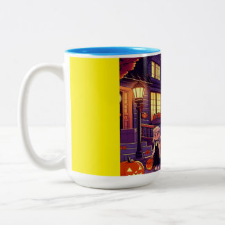 Caneca De Café Em Dois Tons Trick-or-Treatores