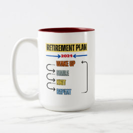 Caneca De Café Em Dois Tons Tricô - Plano De Reforma 2024 Mug