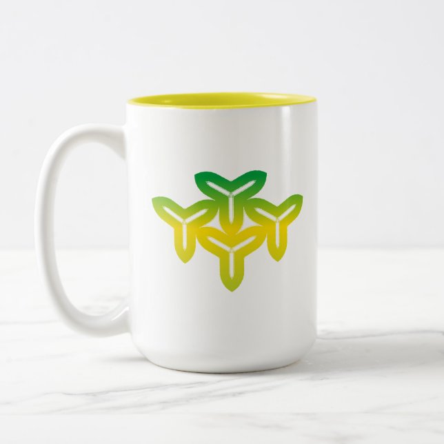 Caneca De Café Em Dois Tons Trilâmina Gótica (Esquerda)