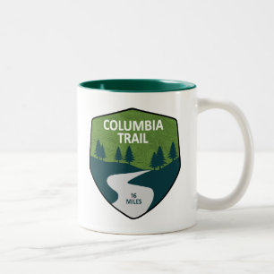Caneca De Café Em Dois Tons Trilha Columbia Nova Jersey