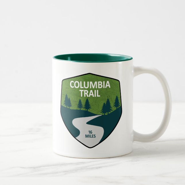Caneca De Café Em Dois Tons Trilha Columbia Nova Jersey (Direita)
