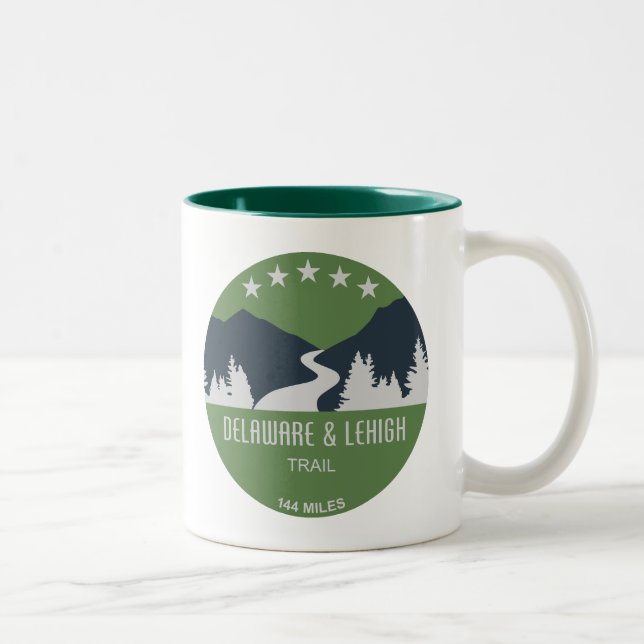 Caneca De Café Em Dois Tons Trilha D&L Pensilvânia (Direita)