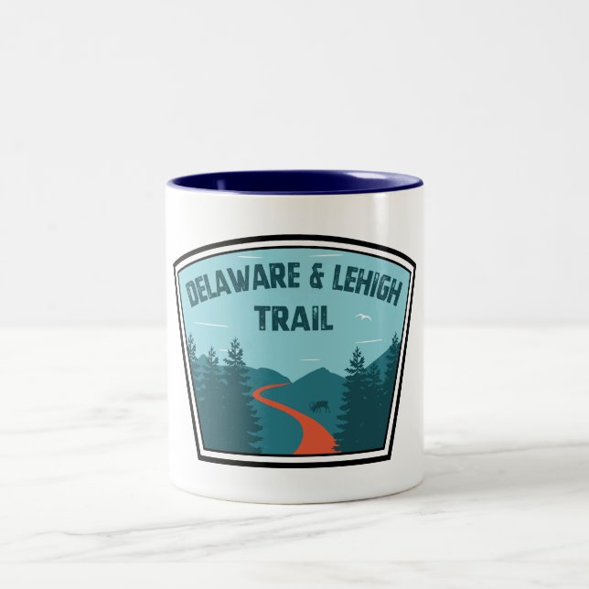 Caneca De Café Em Dois Tons Trilha D&L Pensilvânia (Centro)