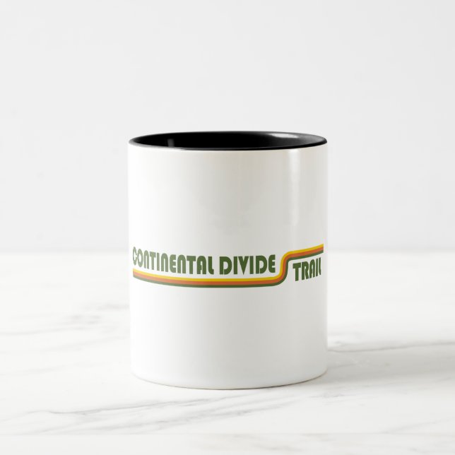 Caneca De Café Em Dois Tons Trilha de Divisão Continental (Centro)