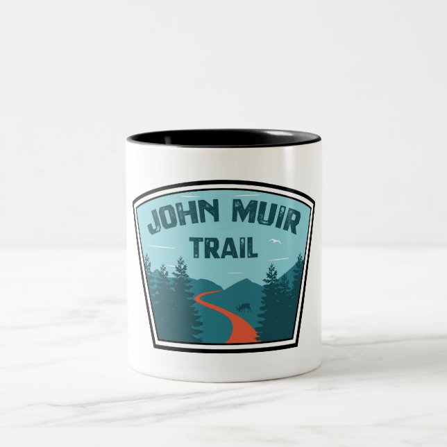 Caneca De Café Em Dois Tons Trilha de John Muir (Centro)