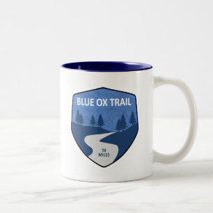 Caneca De Café Em Dois Tons Trilha de Ox Azul