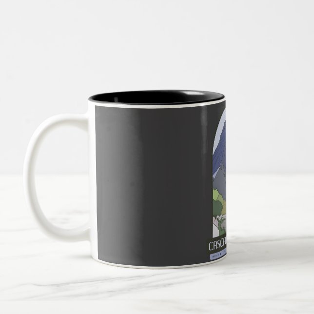 Caneca De Café Em Dois Tons Trilha de Passagem em Cascade - Parque Nacional da (Esquerda)