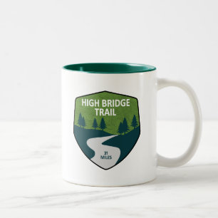 Caneca De Café Em Dois Tons Trilha de Ponte Alta