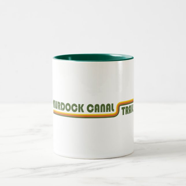 Caneca De Café Em Dois Tons Trilha do Canal Murdock Utah (Centro)