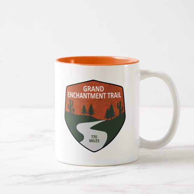 Caneca De Café Em Dois Tons Trilha do Grande Encantamento (Direita)