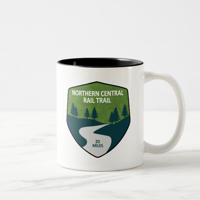 Caneca De Café Em Dois Tons Trilha do norte Central Rail (Direita)