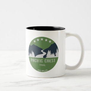Caneca De Café Em Dois Tons Trilha do Pacífico Crest