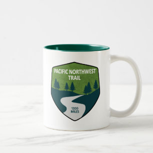 Caneca De Café Em Dois Tons Trilha do Pacífico Noroeste
