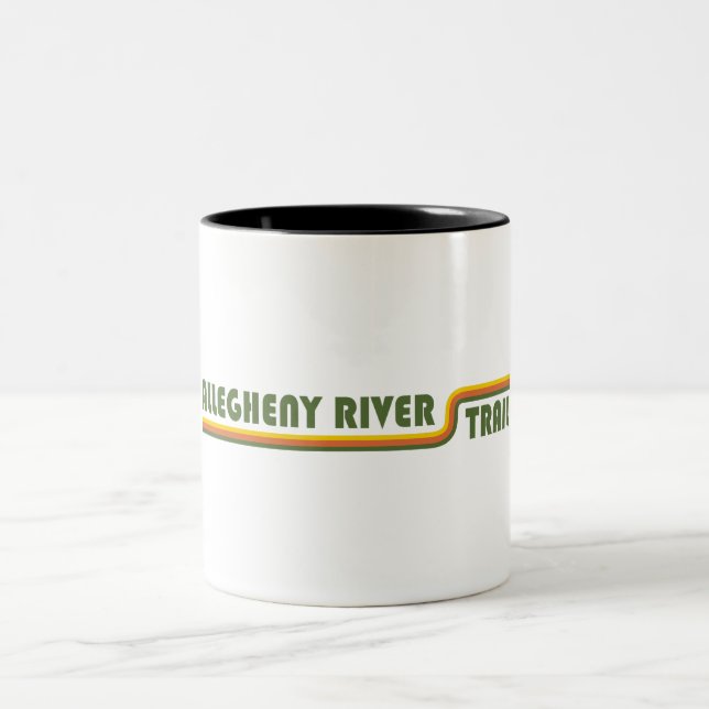 Caneca De Café Em Dois Tons Trilha do rio Alegheny (Centro)