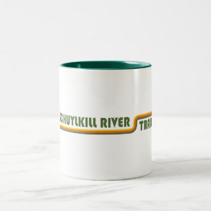 Caneca De Café Em Dois Tons Trilha do Rio Schuylkill