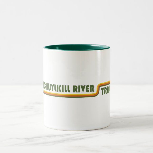 Caneca De Café Em Dois Tons Trilha do Rio Schuylkill (Centro)