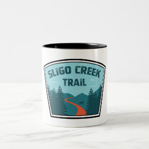 Caneca De Café Em Dois Tons Trilha do Sligo Creek