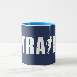 Caneca De Café Em Dois Tons Trilha em execução