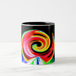 Caneca De Café Em Dois Tons Trilha espacial de navios