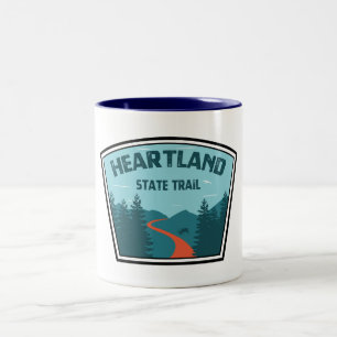 Caneca De Café Em Dois Tons Trilha Estadual Heartland