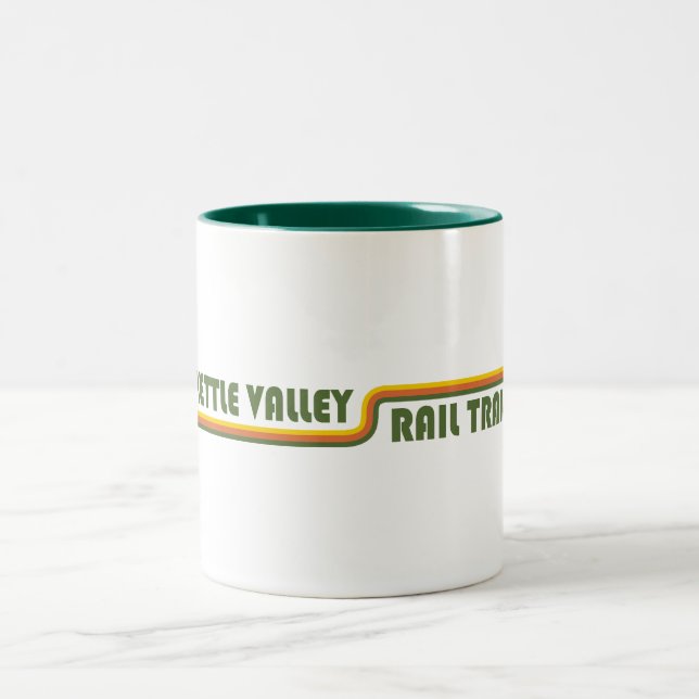 Caneca De Café Em Dois Tons Trilha ferroviária Kettle Valley na Colômbia Britâ (Centro)