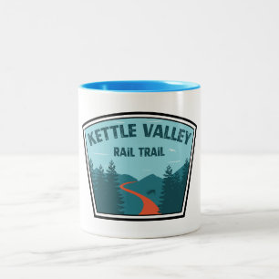 Caneca De Café Em Dois Tons Trilha Kettle Valley Rail British Columbia