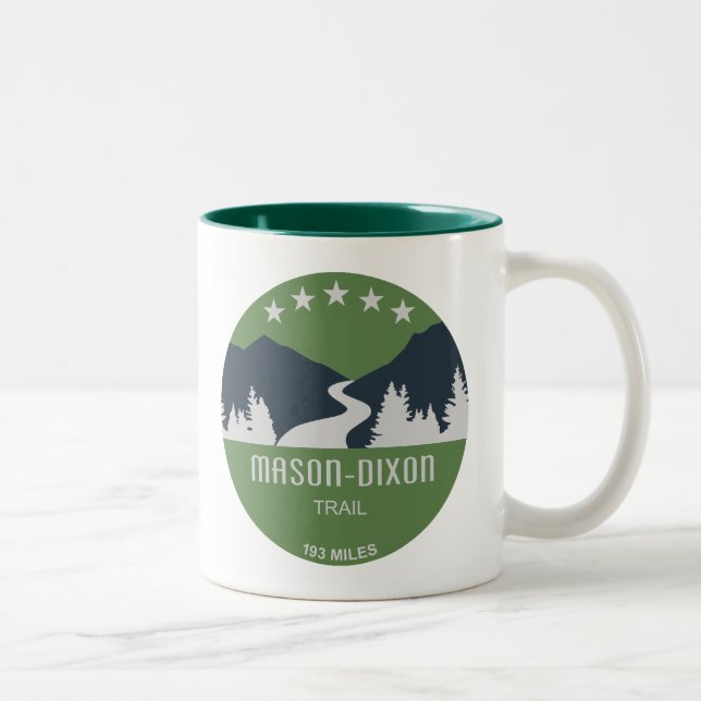Caneca De Café Em Dois Tons Trilha Mason-Dixon (Direita)
