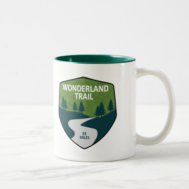 Caneca De Café Em Dois Tons Trilha Wonderland (Direita)