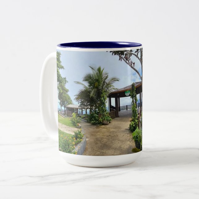 Caneca De Café Em Dois Tons Trini Mug 15oz (Frente Esquerda)