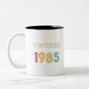 Caneca De Café Em Dois Tons trinta e quatro anos 34º Aniversário Presente Vi