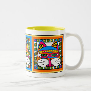 CANECA DE CAFÉ EM DOIS TONS TRIO MÁGICO MÍSTICO