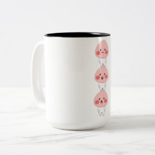 Caneca De Café Em Dois Tons Tripletos de macaco fofos