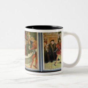 Caneca De Café Em Dois Tons Triptych