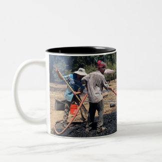 Caneca De Café Em Dois Tons Tripulação de Coligação Biochar