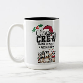 Caneca De Café Em Dois Tons Tripulação de Natal com Mug Dois Tons