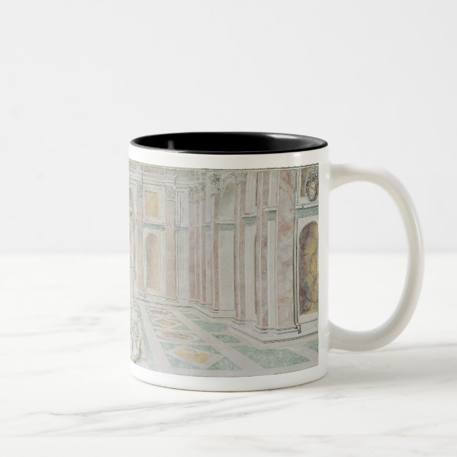 Caneca De Café Em Dois Tons Triumph da cristandade, das salas de Raphael (Direita)