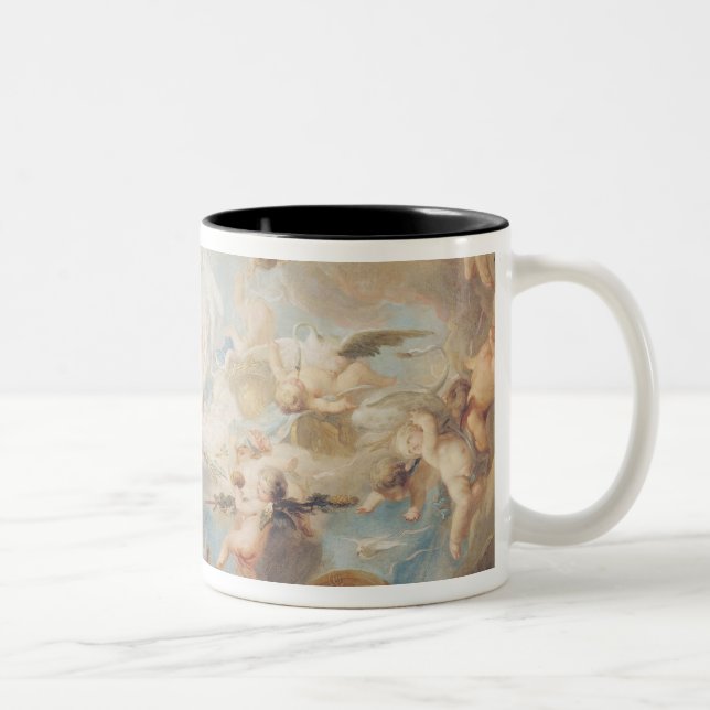 Caneca De Café Em Dois Tons Triumph do Cupido sobre todos os deuses, 1752 (Direita)