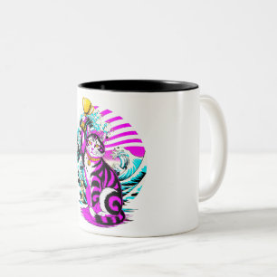 Caneca De Café Em Dois Tons Troféu de Gato Sortudo Presente Perfeito para Fãs